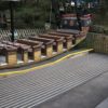 decking strips installed on a ride